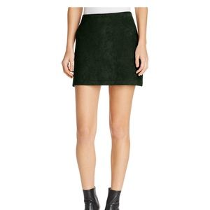 French Connection Faux Suede Mini Skirt